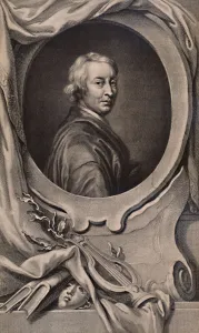 Gottfried Kneller Collection: John Dryden, English poet and dramatist, c1743 (1894). Artist: Jacobus Houbraken
