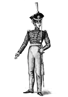 Captain John Ericsson Gallery: John Ericsson, engineer, pictured in the Swedish army