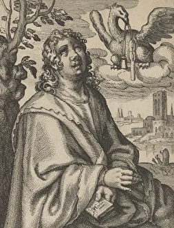 Visscher Prints: John, from The Four Evangelists, 1610-20. Creator: Petrus Feddes