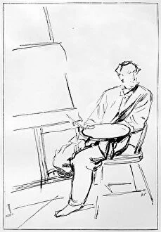 Charles Samuel Collection: John Everett Millais (1829-1896), British artist, 1898.Artist: Charles Samuel Keene