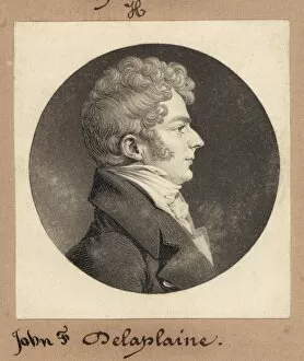 Secretary Collection: John F. Delaplaine, 1810. Creator: Charles Balthazar Julien Fevret de Saint-Mé