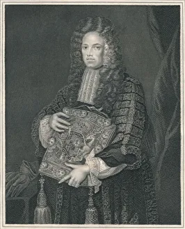 Gottfried Kneller Collection: John, First Lord Somers, c1700, (early-mid 19th century). Creator: WT Mote