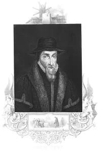 Foxe Prints: John Foxe, 16th century English martyrologist, c1880