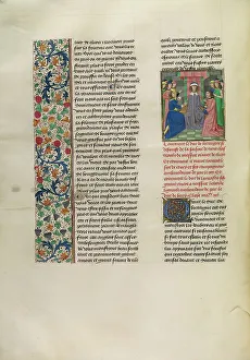John of Gaunt Receiving the Messenger of the Duke of Berry, c1390s; about 1480-1483 Creator: Master of the Copenhagen Caesar