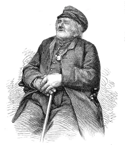 Pensioner Prints: John Gilliatt, of Brigg, Lincolnshire, above one hundred years old, 1864. Creator: Unknown