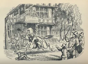 Enfield Prints: John Gilpin Passing The Bell, Edmonton, (c1950). Creator: JG Whymper