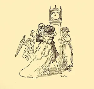 Reunited Prints: John Gilpin is reunited with his wife and children