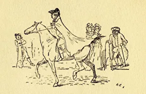 Cowper Prints: John Gilpin sets out on his journey to Edmonton