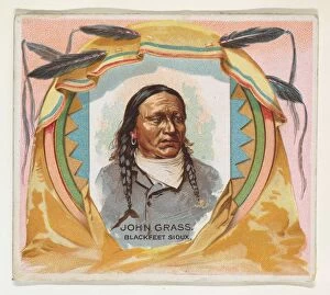 Lakota Gallery: John Grass, Blackfeet Sioux, from the American Indian Chiefs series (N36) for Allen &