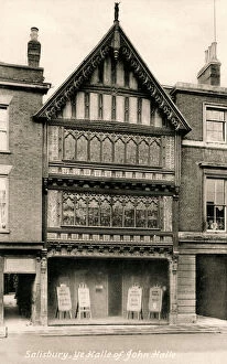 Images Dated 2nd August 2007: John Halle Hall, Salisbury, Wiltshire, early 20th century.Artist: Francis Frith & Co