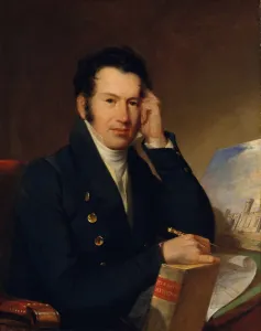 Calipers Gallery: John Haviland, 1828. Creator: John Neagle