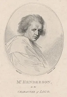 Second State Of Three Prints: John Henderson, in the Character of Iago (Shakespeares Othello), 1786. 1786