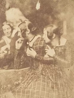 Adamson Hill And Gallery: John Henning with Group of Ladies, 1843-47. Creators: David Octavius Hill, Robert Adamson