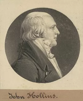 John Hollins, 1804. Creator: Charles Balthazar Julien Févret de Saint-Mémin