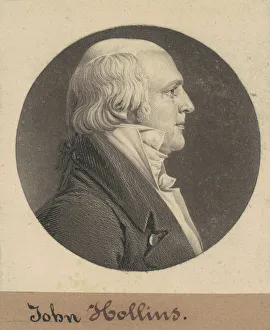 Charles B J Fevret Prints: John Hollins, 1804. Creator: Charles Balthazar Julien Fevret de Saint-Memin