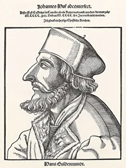 John Hus Prints: John Hus. Artist: Schoen, Erhard (1491-1592)