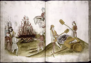 John Hus Prints: John Hus is burnt at the stake July 6
