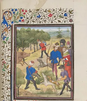 Hunt Prints: John II Comnenus, Byzantine emperor at the hunt