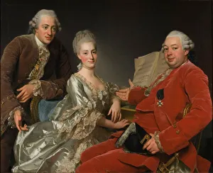 Alexander 1718 1793 Prints: John Jennings, his Brother and Sister-in-Law, 1769. Artist: Roslin, Alexander (1718-1793)