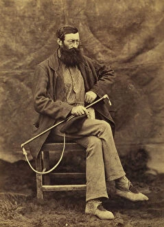 British Empire Collection: John Keast Lord, naturalist with the Commission survey, full-length portrait
