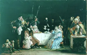 Communion Prints: John Knox Dispensing the Sacrament - Sketch for the painting in John Knox's House