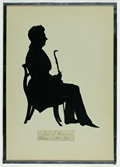 Frock Coat Prints: John L. Hammond Seated, 1841. Creator: Auguste Amant Constant Fidele Edouart