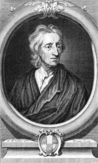 Liberalism Collection: John Locke, English philosopher, c1713 Artist: George Vertue
