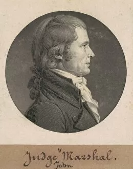 Chief Justice Collection: John Marshall, 1808. Creator: Charles Balthazar Julien Fevret de Saint-Memin