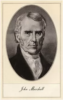 Chief Justice Collection: John Marshall, American statesman and jurist, (early 20th century).Artist: Gordon Ross