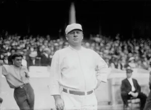 John McGraw, New York NL, at Polo Grounds, NY (baseball), 1914. Creator: Bain News Service