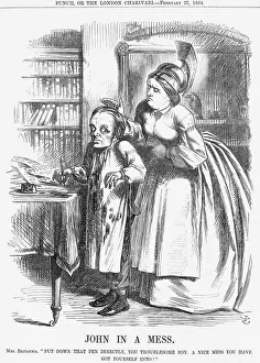 Schleswig Holstein Prints: John In A Mess, 1864. Artist: John Tenniel