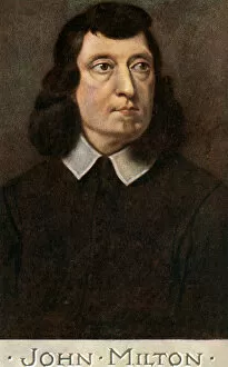Images Dated 2nd August 2007: John Milton (1608-1674), English poet, early 20th century.Artist: CW Quinnell