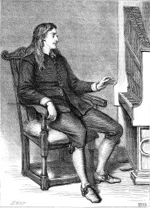 John Milton Prints: John Milton (1608-1674), English poet, 1870