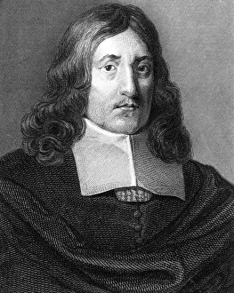 John Milton Prints: John Milton, 17th century English poet, (1820). Artist: JT Wedgwood