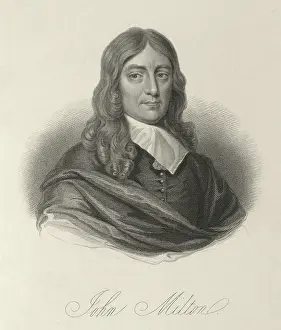 John Milton Prints: John Milton, c1640-c1660, (1834-1837). Creator: Samuel Freeman