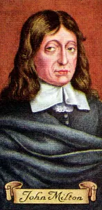 John Milton Prints: John Milton, taken from a series of cigarette cards, 1935
