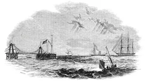 Explosion Prints: The John O Gaunt'being towed to destruction, 1844. Creator: Unknown