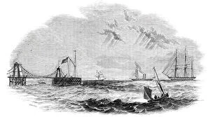 The 'John O'Gaunt' being towed to destruction, 1844. Creator: Unknown