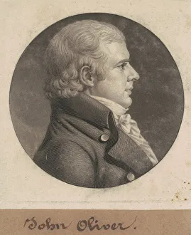 John Oliver, 1803. Creator: Charles Balthazar Julien Fevret de Saint-Memin