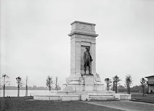 John Paul Jones - Statue, 1914. Creator: Harris & Ewing. John Paul Jones - Statue, 1914. Creator: Harris & Ewing