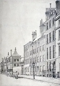 Bloomsbury Prints: John Philip Kembles residence in Great Russell Street, Bloomsbury, London, c1820