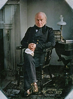 Daguerreotype Prints: John Quincy Adams, ca. 1850. Creators: Josiah Johnson Hawes, Albert Sands Southworth