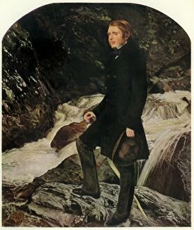 John Ruskin Collection: John Ruskin, 1853-1854, (1944). Creator: John Everett Millais