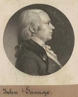 Handwriting Collection: John Savage, 1802. Creator: Charles Balthazar Julien Fevret de Saint-Memin