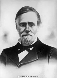 Sherman Prints: John Sherman (1823-1900), American Republican representative and senator during civil war