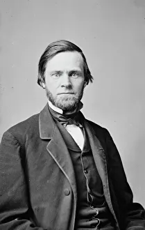 Secretary Of State Gallery: John Sherman of Ohio, between 1855 and 1865. Creator: Unknown