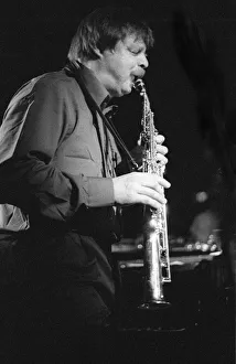 John Surman, Ronnie Scotts, Soho, London, April 1989. Creator: Brian O Connor