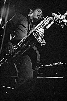 John Surman, Ronnie Scotts, Soho, London, April 1989. Creator: Brian O Connor