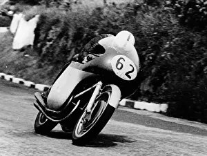 Motorcycle Race Prints: John Surtees racing an MV Agusta, 1958