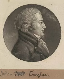 Wealthy Gallery: John Tayloe III, 1806. Creator: Charles Balthazar Julien Févret de Saint-Mémin